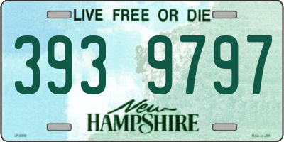 NH license plate 3939797