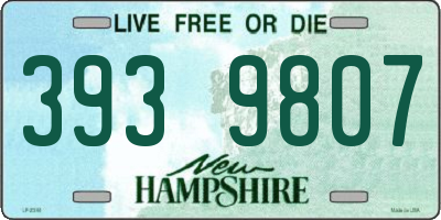 NH license plate 3939807