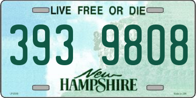 NH license plate 3939808