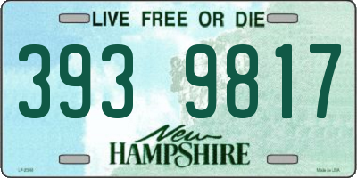 NH license plate 3939817