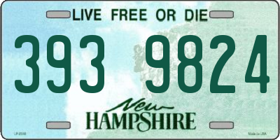 NH license plate 3939824