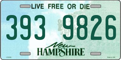 NH license plate 3939826