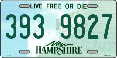 NH license plate 3939827