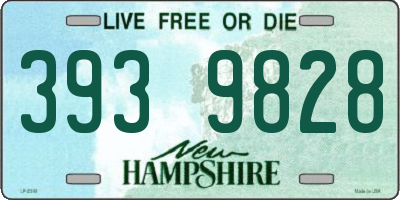 NH license plate 3939828