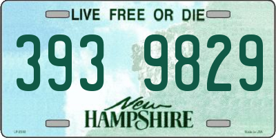 NH license plate 3939829