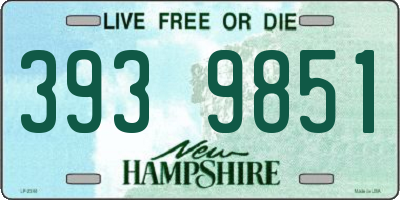 NH license plate 3939851