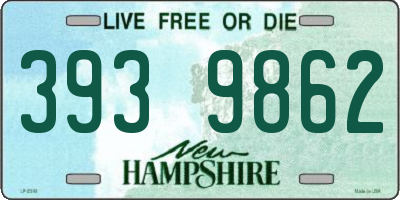 NH license plate 3939862