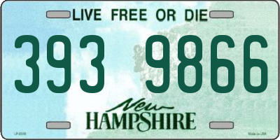 NH license plate 3939866