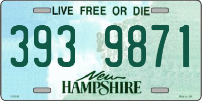 NH license plate 3939871