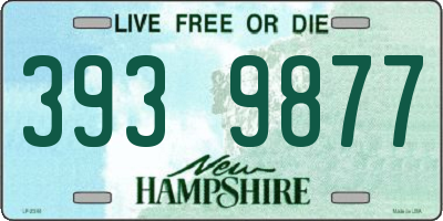 NH license plate 3939877
