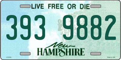 NH license plate 3939882