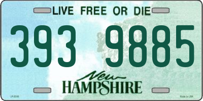 NH license plate 3939885