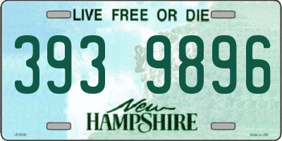 NH license plate 3939896
