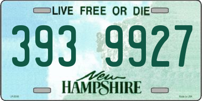 NH license plate 3939927