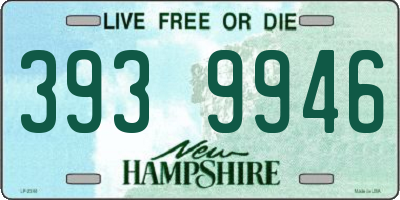 NH license plate 3939946
