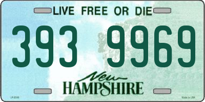 NH license plate 3939969