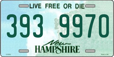 NH license plate 3939970
