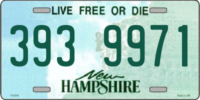 NH license plate 3939971