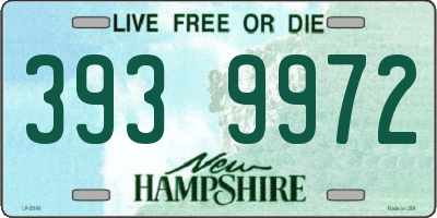 NH license plate 3939972