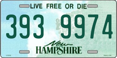 NH license plate 3939974