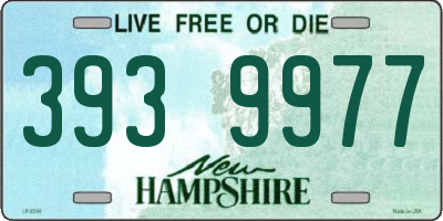 NH license plate 3939977