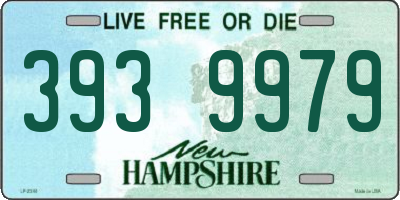 NH license plate 3939979