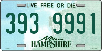 NH license plate 3939991