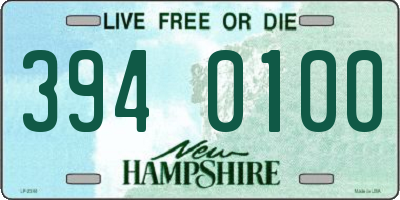 NH license plate 3940100