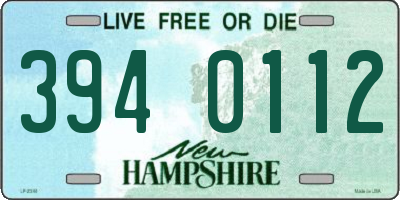 NH license plate 3940112