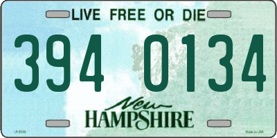 NH license plate 3940134