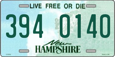 NH license plate 3940140