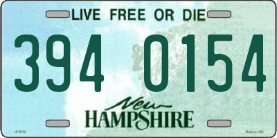 NH license plate 3940154
