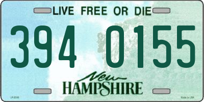 NH license plate 3940155
