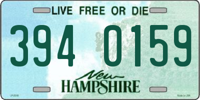 NH license plate 3940159