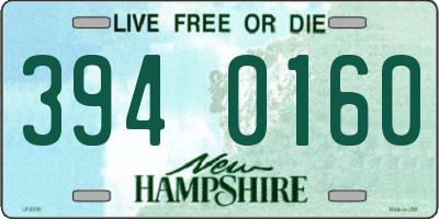 NH license plate 3940160
