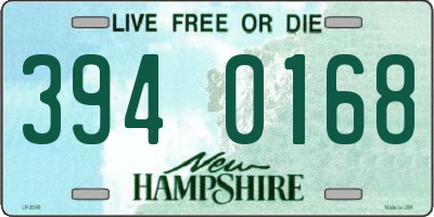 NH license plate 3940168