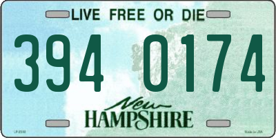 NH license plate 3940174