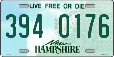 NH license plate 3940176