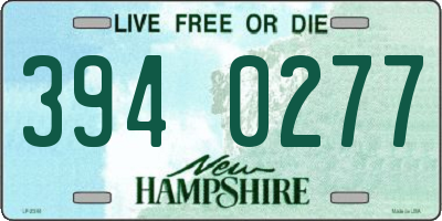NH license plate 3940277