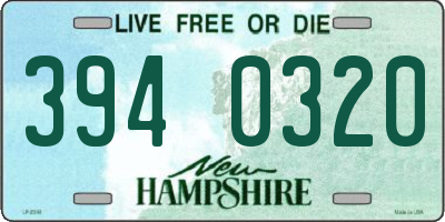 NH license plate 3940320