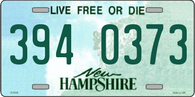 NH license plate 3940373