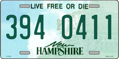 NH license plate 3940411