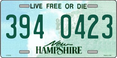 NH license plate 3940423