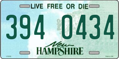 NH license plate 3940434