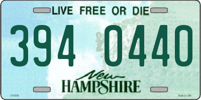 NH license plate 3940440