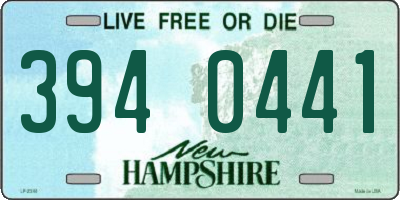 NH license plate 3940441