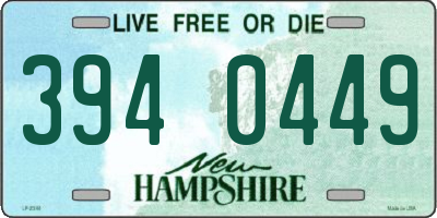 NH license plate 3940449