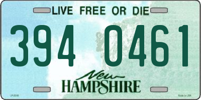 NH license plate 3940461