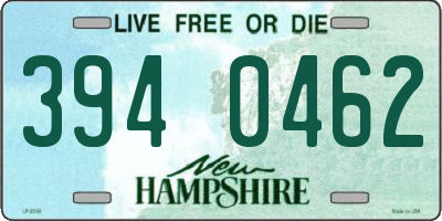NH license plate 3940462