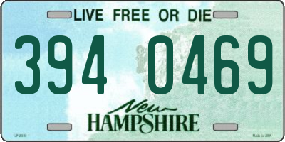 NH license plate 3940469